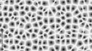 Dividing black cells on white background. Cell division or cloning cells. Stem cells dividing under the microscope. Cloning close up. Mitosis in process. Biology background. 4K Quality Animation