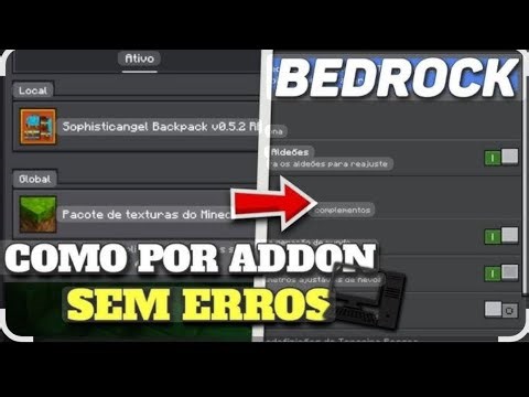 COMO POR ADDONS NO SEU MINECRAF?????#minecraft #minecraftsurvival 