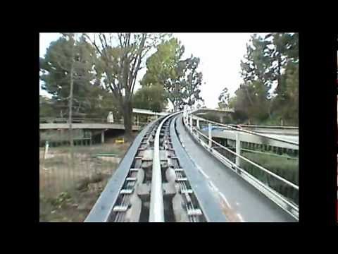 Rocket Rods Front Seat POV Disneyland Complete Ride-Through California Defunct Attraction