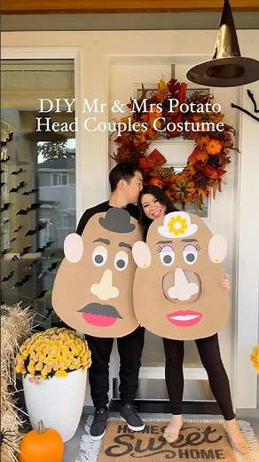 DIY MR & MRS POTATO HEAD COUPLES COSTUME! #halloweencostume #diycostume