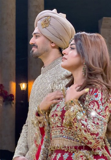 Dr Madiha Khan and Mj Ahsan on the ramp at Bridal show .