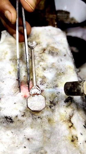 Silver pelet ring making full video....... #handmade #reels #vairal #kolkata #sale #jewelry #love #silver #ring | Khan Jewelery