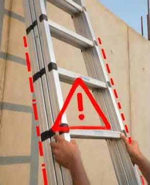 Common ladder mistakes you need to fix now. 🛠️ #SafetyTips #DIY
