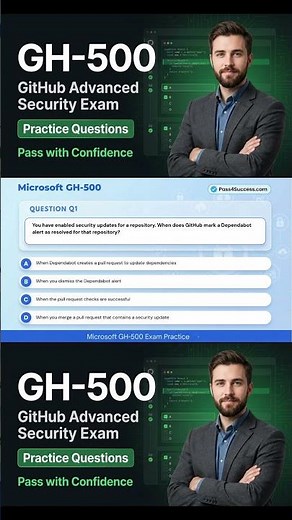 Microsoft GH-500 Exam Prep | GitHub Advanced Security Questions