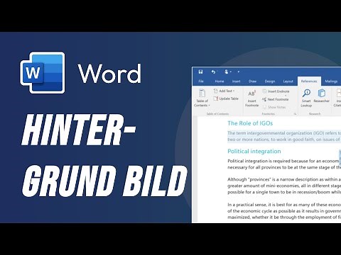 Word Hintergrundbild einfügen (2024)