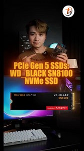 ⚡️ One of the fastest PCIe Gen5 SSDs in the world. Here’s how it performs in real life. The WD_BLACK SN8100 (powered by Sandisk) runs Up to 14,900MB/s read, 14,000MB/s write, and over 2.3M IOPS🔥 Available in 1TB / 2TB / 4TB! #Sandisk #WDBlackSN8100 #TechNave | TechNave