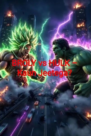 BROLY vs HULK 🔥 Anime Battle | Kaun Hai Sabse Zyada Powerful? 😱 #shorts