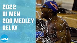 NCAA men's record 200 medley relay | 2022 swimming championships