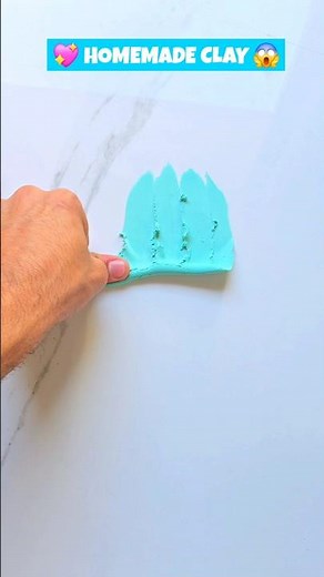 😱HOMEMADE CLAY IN 10 Sec😍Doms Rubber Clay #diy #clay #slime #shorts #viralshorts #youtubeshorts 🔥🩵