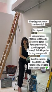 2.5K views · 882 reactions | Cine răspunde pentru șantierul tău? Eu răspund. Design interior. Mobilier pe comandă, produs de noi. Renovare completă, cu echipe proprii. Prezență zilnică în șantier. Un singur responsabil. Lucrând cu mine, alegi liniștea. Follow pentru proiecte duse până la capăt. | Gina Manolea InteriorDesigner | Facebook