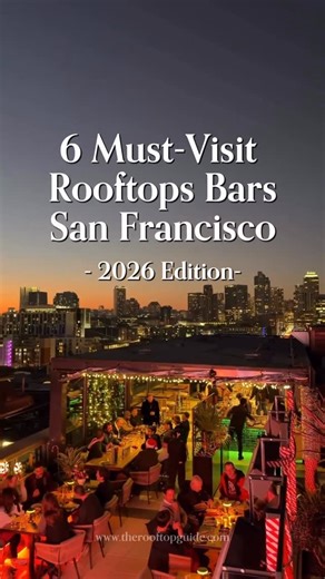 THE ROOFTOP GUIDE on Instagram: "Looking for the best rooftop bars in San Francisco? 🌅🥂 These rooftops in SF offer city views, fog-kissed sunsets, and some of the best nightlife in the Bay Area. #RooftopBarsSF #SanFranciscoViews #SFNights #BayAreaNightlife #ThingstoDoInSF"