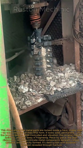 The Incredible Way Ceramic Shells Are Removed from Metal Castings