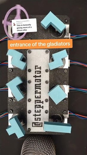 entrance of the gladiators (circus song) played by stepper motors