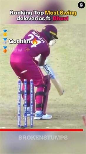 Bhuvneshwar Kumar: The King of Swing! 🏏 Top 3 Unplayable balls | #cricket #shorts