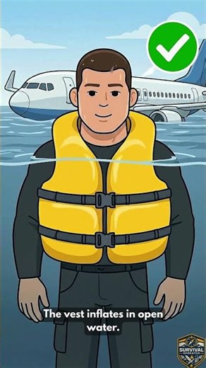 Inflating Your Life Vest Inside a Plane Will Drown You