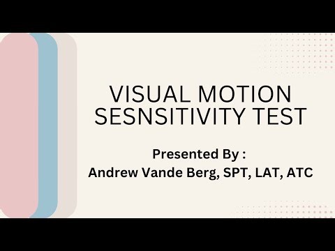 VOMS Testing - Visual Motion Sensitivity Test (VMST)