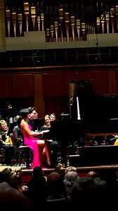 ✨Encore!✨ Dynamic pianist Yuja Wang and masterful conductor Tarmo Peltokoski delight audiences with an encore of Brahms' Hungarian Dance No. 5! 🎹👏 Only two more chances to see her performances at The Kennedy Center, Nov. 11 & 12. Get tickets at: https://bit.ly/3SBCE5Y | National Symphony Orchestra