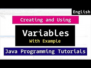 Mind Luster - Learn Creating and using Variables | Java Programming Video Tutorial