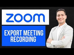 How to Export Zoom Meeting Recordings | Save Recording Locally