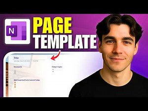 How To Customise A Page Template In OneNote (Tutorial 2026)