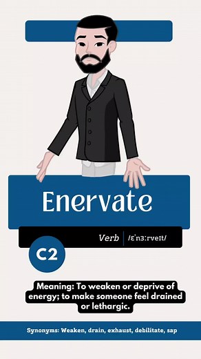 Understanding the Meaning of Enervate | Pronunciation & Synonyms
