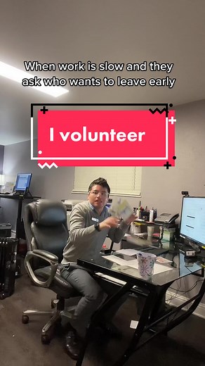 I’m always first to volunteer #fyp #funny #comedyvideo #worklife