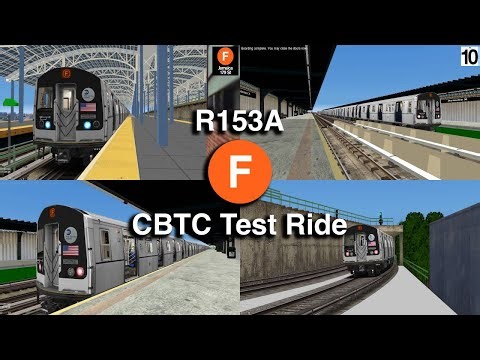 OpenBVE NYCT R153A (F) Train Action (Coney Island To Church Av)