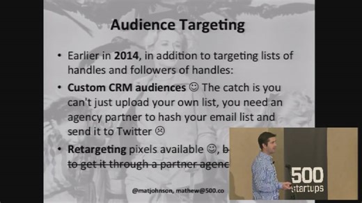 An in-depth video guide to mastering Twitter marketing, by Mathew Gustav Johnson. Applications for our next accelerator round are open - apply now: http://s.500.co/QtRd3046Ol3 | 500 Global
