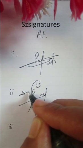 How To Sign The Letters A and F Together? 😊