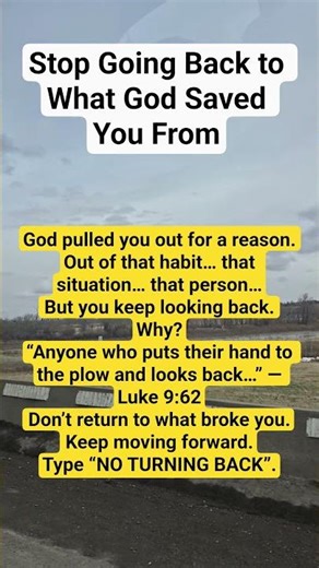 Stop Going Back to What God Saved You From #shorts #christianmotivation #bibleverses #verseoftheday