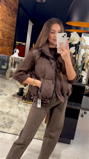 Krótka kamizelka🤎 | Butik Vizzu