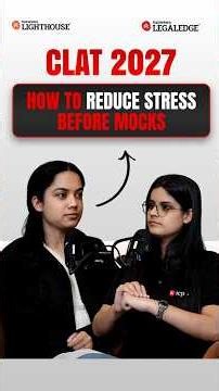 CLAT 2027 : reduce stress, improve scores #clat2027 #psychology #mocktest #stress