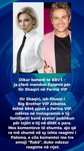 Dikur banorë te BBV1 – ja çfarë mendon Paloma për Ilir Shaqiri në Ferma VIP