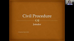 Civil Procedure: Joinder