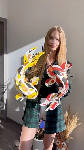 Making 🪷Koi Fish 🪷 papier mache #diy #diycrafts #diyprojects #papiermache