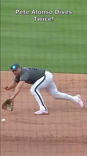 Pete Alonso Double Dive at First Base | Mets Hustle Highlight