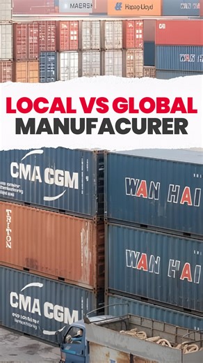 Local vs Global Manufacturing: Why Export Matters 🚢 . Here’s the difference between an average manufacturer and a smart global manufacturer. An average manufacturer sells only in the local market. Customers are limited, competition is intense, profit margins are thin, and payments often get delayed for months. On top of that, GST and domestic taxes further reduce overall profitability. Now look at a manufacturer who exports. Foreign buyers are willing to pay a premium for consistent quality. Pa