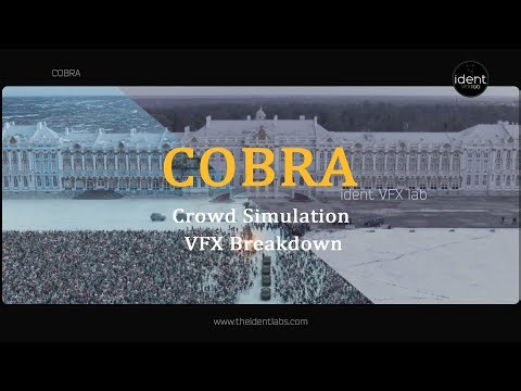 COBRA VFX Breakdown | CROWD SIMULATION | Ident VFX Lab | SEVENSCREEN STUDIO | CHIYAAN VIKRAM |2022