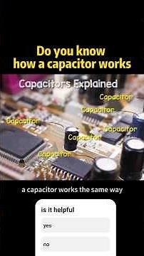 Do You Know How a Capacitor Works? 🤯 | Simple Explanation 3D Explanation of capacitor