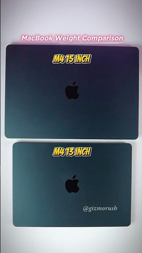 MacBook Air M4 13 inch vs 15 inch Weight Comparison Test