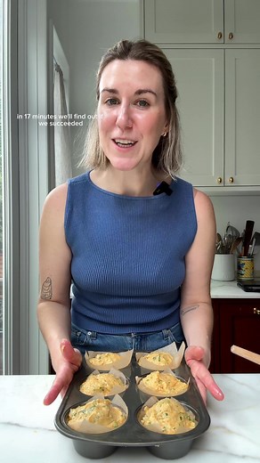 Cornmeal Muffins with Jammy Vital Farms Eggs