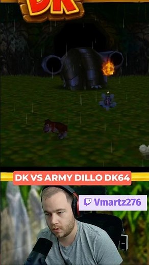 Donkey Kong vs Army Dillo! 🦍🔥 First Boss Battle Donkey Kong 64 #donkeykong #dk64 #bossfight