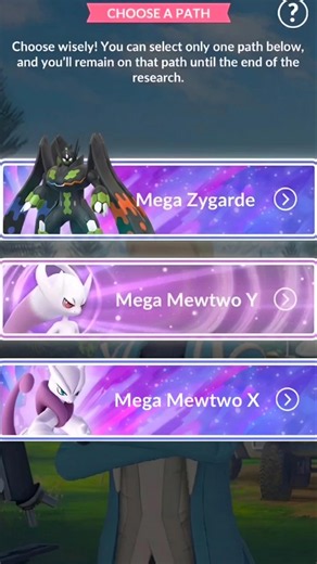 Which Mega Path Should I Choose!!! #shorts #mega #mewtwo #ultragoo #catch #path #game #zygarde