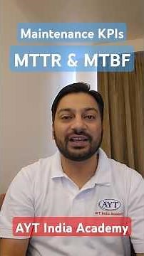 What is MTTR & MTBF ? How to Maintenance Department Performance ? #kpi #aytindia