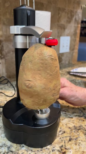 Did you get a kitchen gadget for Christmas? I got the Rotato Express! Curly fries coming up! Maybe I should start a “Will it peel?” Series? #RotatoExpress #PeelingWell #CurlyFries #Potato #KitchenGadget | Bearded Chef Guy