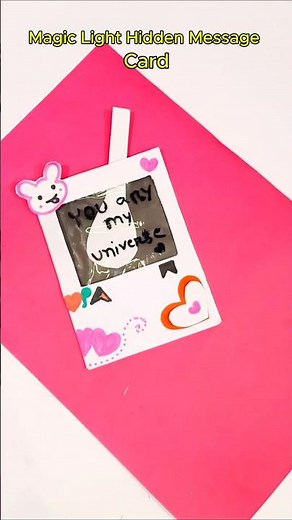 Magic Light Hidden Message Card | DIY Secret Card Idea | Creative Paper Craft