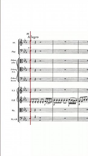 [with Score] Mozart: The Magic Flute Overture (excerpt) #sheetmusic