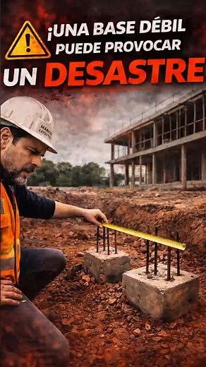 Tu casa se HUNDE! 📉 El error de las zapatas que nadie te dice. #construction #herramientas #shorts