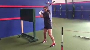 Part Two: Side view Lag Drill & Wall Board An excellent drill to teach the lag position for speed and power... Notice how the wallboard keeps the bat barrel inside the hands.. We are using Nemos ballistic mini bat as the training aide in this drill. Note: Coach Nemo's hitting protege Rachel Polacek Lee University is demonstrating the drill | Nemo's Speed Hitting Program