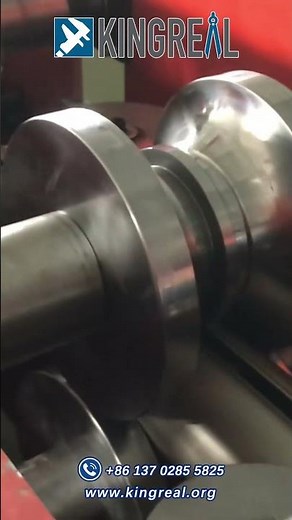 KINGREAL Downpipe Roll Forming Machine | Hydraulic Cutting Rectangular Rain Water Downpipe Machine